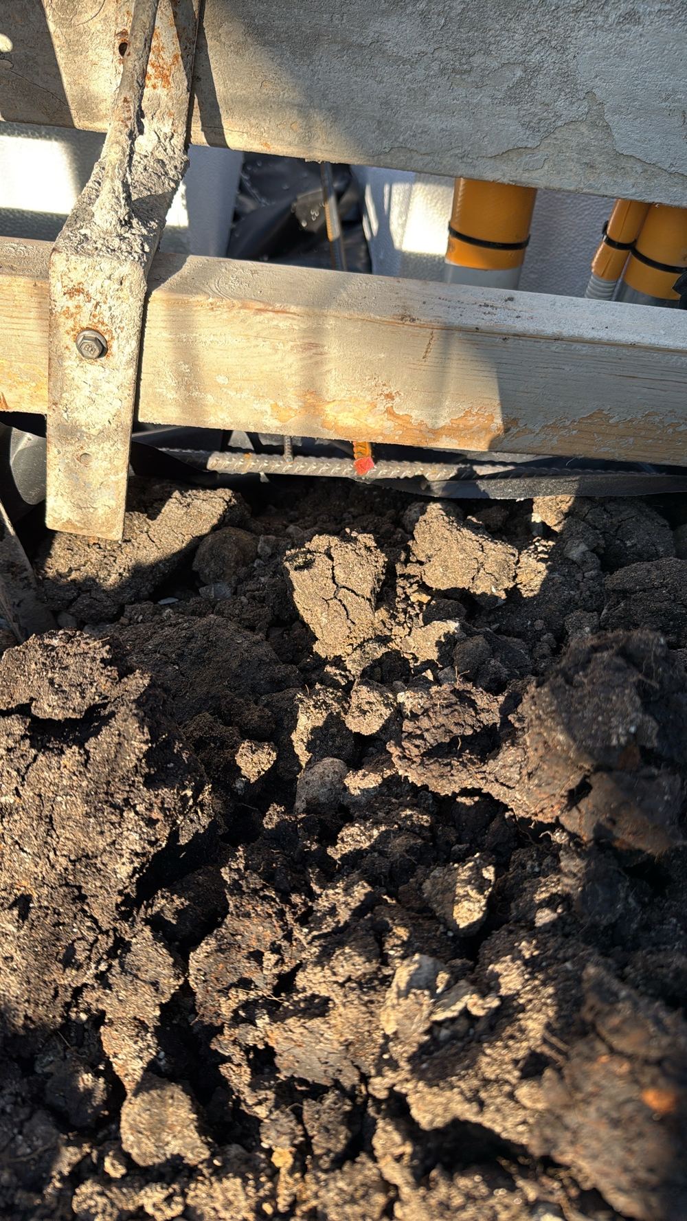 Vapour barrier stopping short of ground level in the edge beam, found during a slab pre-pour inspection in Cranbourne East